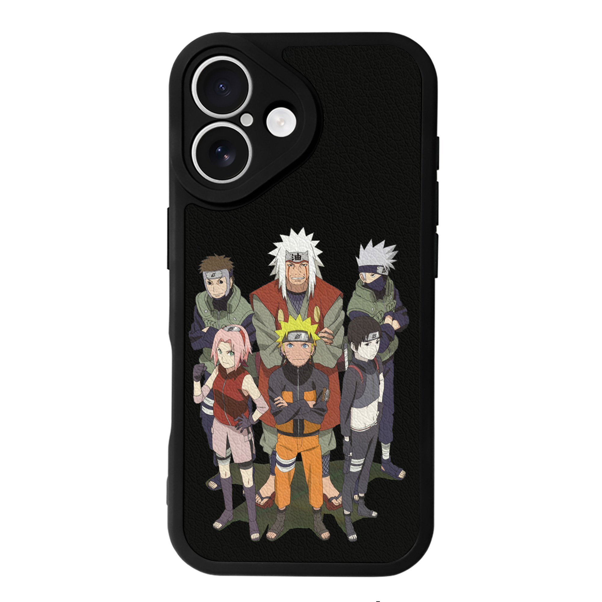 （画像用） NARUTO -ナルト- うずまき ナルト Uzumaki Naruto 【iPhone 16シリーズ対応】シリコンスマホケース（レザー調） 材質：シリコン
